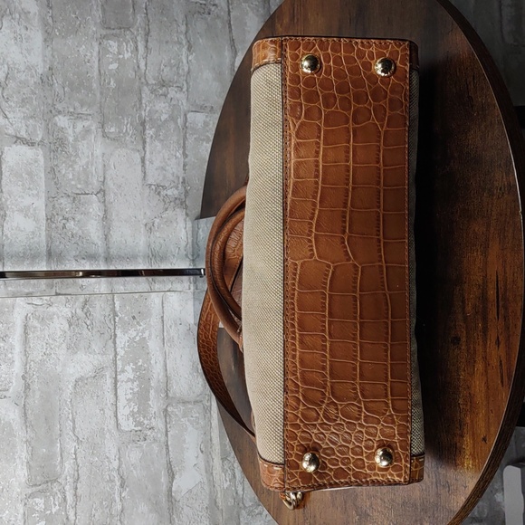 Michael Kors Canvas/Leather "Hamilton" Satchel Bag - Picture 6 of 16